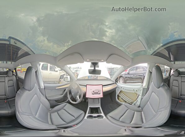 7SAYGDEE5PA098531 2023 TESLA MODEL White Սալոնի 360 աստիճան տեսք