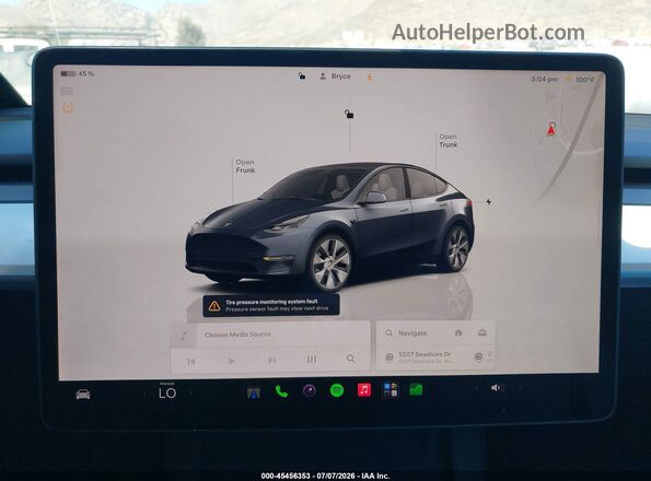 7SAYGDEE5PA161157 2023 TESLA MODEL Y Gray 