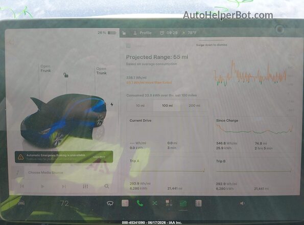 7SAYGDEE5PA199293 2023 TESLA MODEL Y Синий Вид задних сидений