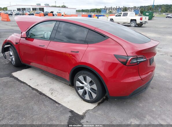7SAYGDEE5PF757727 2023 TESLA MODEL Y Red Rear left