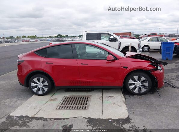 7SAYGDEE5PF757727 2023 TESLA MODEL Y Red Instrument cluster view