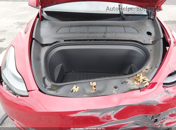 7SAYGDEE5PF757727 2023 TESLA MODEL Y Red Rear view