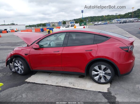 7SAYGDEE5PF757727 2023 TESLA MODEL Y Red Rear interior view