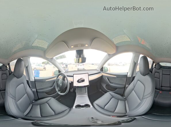 7SAYGDEE5RA269555 2024 TESLA MODEL Черный Панорамный вид салона 360°