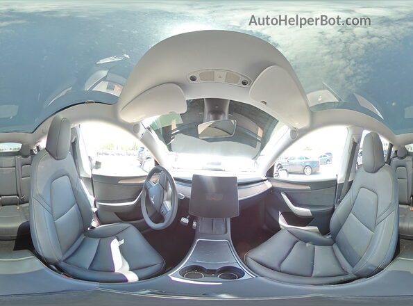 7SAYGDEE5RA332721 2024 TESLA MODEL Белый Панорамный вид салона 360°