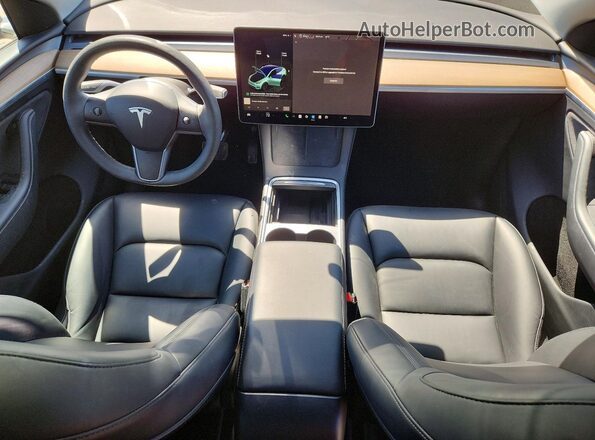 7SAYGDEE5SA359052 2025 TESLA MODEL Gray Dashboard view