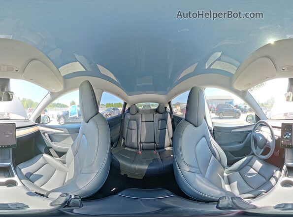 7SAYGDEE5SA359052 2025 TESLA MODEL Gray 360 interior view
