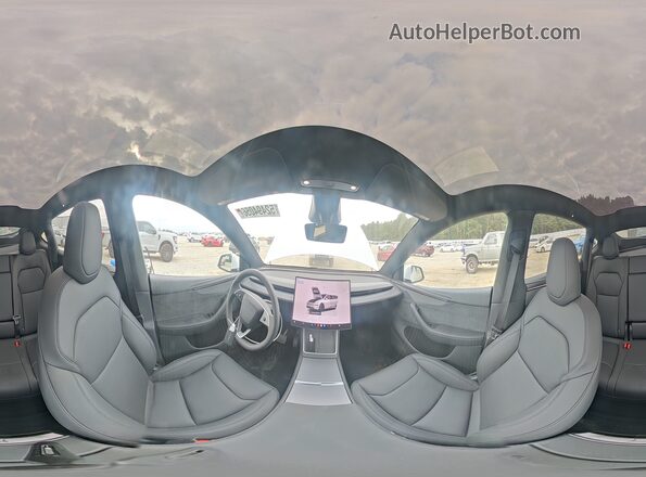 7SAYGDEE5TA671101 2026 TESLA MODEL White Սալոնի 360 աստիճան տեսք