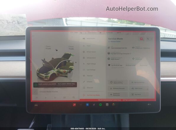 7SAYGDEE6NF395792 2022 TESLA MODEL Y Красный 