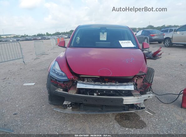 7SAYGDEE6NF395792 2022 TESLA MODEL Y Красный Вид щитка приборов