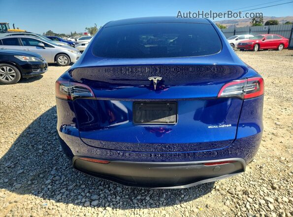 7SAYGDEE6NF401994 2022 TESLA MODEL Синий Вид сзади