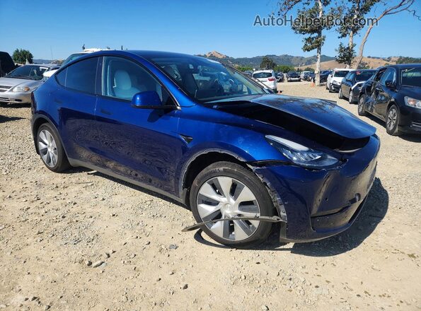 7SAYGDEE6NF401994 2022 TESLA MODEL Синий Передняя правая четверть