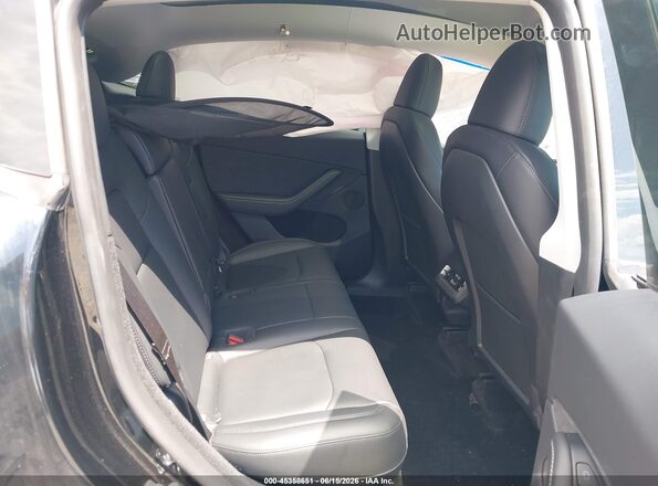 7SAYGDEE6PA171700 2023 TESLA MODEL Y Black Vista de la etiqueta del VIN