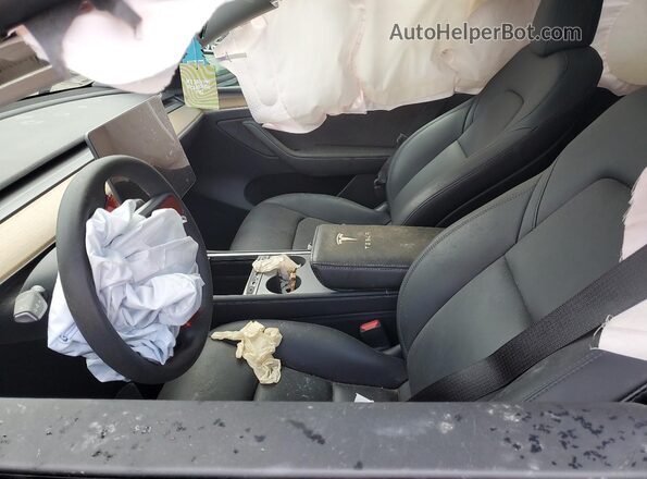 7SAYGDEE6PF598765 2023 TESLA MODEL Gray Вид салону спереду