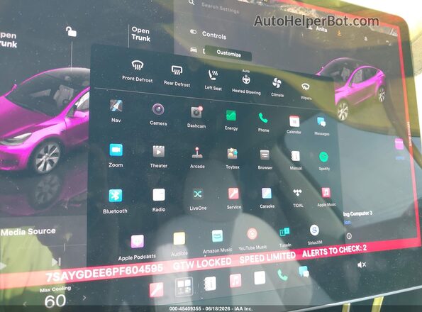 7SAYGDEE6PF604595 2023 TESLA MODEL Y Blue 