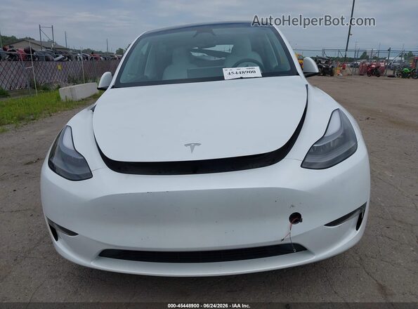 7SAYGDEE6PF935421 2023 TESLA MODEL Y White წინა პანელის ხედი