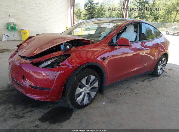7SAYGDEE6PF938285 2023 TESLA MODEL Y Красный Передняя левая четверть