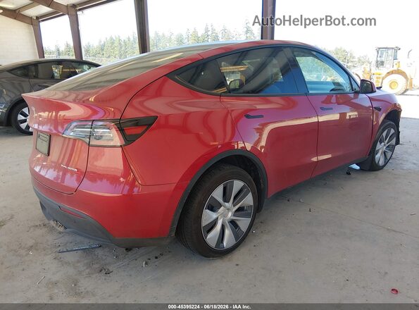 7SAYGDEE6PF938285 2023 TESLA MODEL Y Красный Задняя правая четверть
