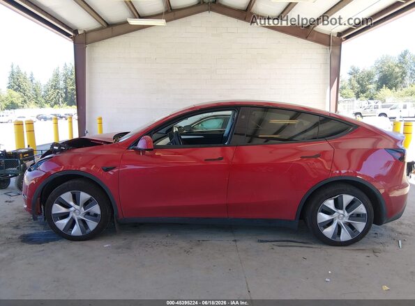 7SAYGDEE6PF938285 2023 TESLA MODEL Y Красный Вид задней части салона