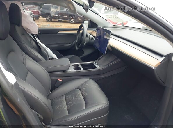 7SAYGDEE6RA222762 2024 TESLA MODEL Y Gray წინა სალონის ხედი