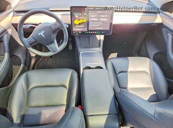 7SAYGDEE6RA227220 2024 TESLA MODEL Black წინა პანელის ხედი