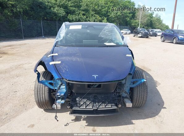 7SAYGDEE6RA227833 2024 TESLA MODEL Y Blue უკანა სალონის ხედი