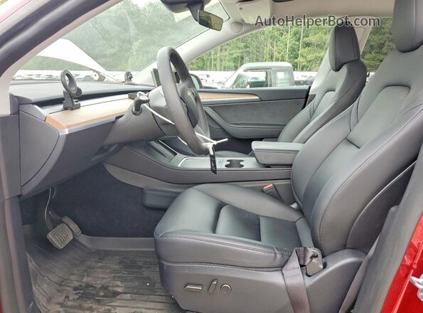 7SAYGDEE6RA273629 2024 TESLA MODEL Red Սալոնի դիմացի տեսք