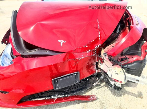 7SAYGDEE6RF150805 2024 TESLA MODEL Red Rear interior view