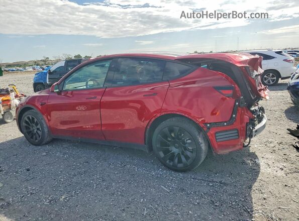 7SAYGDEE6SA352627 2025 TESLA MODEL Red Rear left