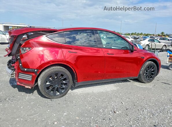 7SAYGDEE6SA352627 2025 TESLA MODEL Red Rear right