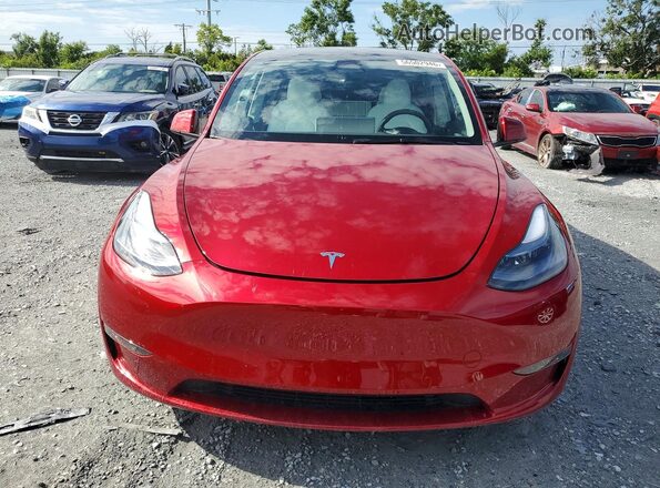 7SAYGDEE6SA352627 2025 TESLA MODEL Red Front view