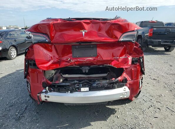 7SAYGDEE6SA352627 2025 TESLA MODEL Red Rear view