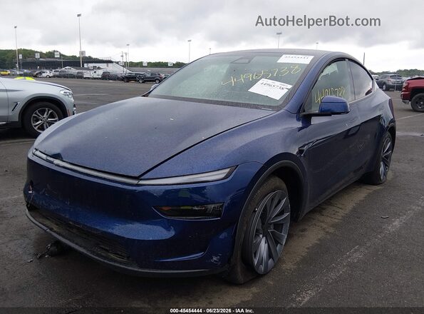 7SAYGDEE6TA633974 2026 TESLA MODEL Y Dark Blue Передня ліва чверть