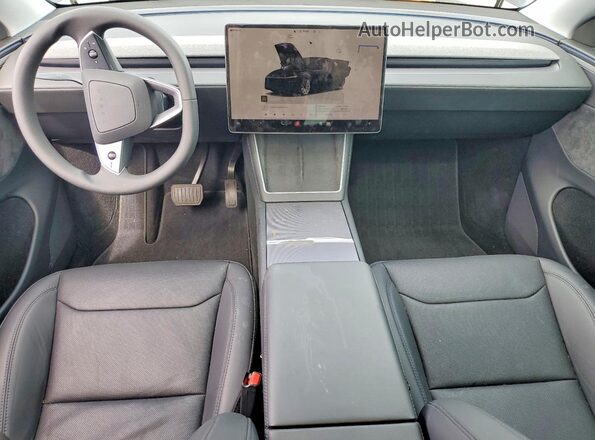 7SAYGDEE6TF567123 2026 TESLA MODEL Black Առջևի վահանակի տեսք