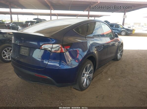 7SAYGDEE7NF369556 2022 TESLA MODEL Y Blue უკანა მარჯვენა