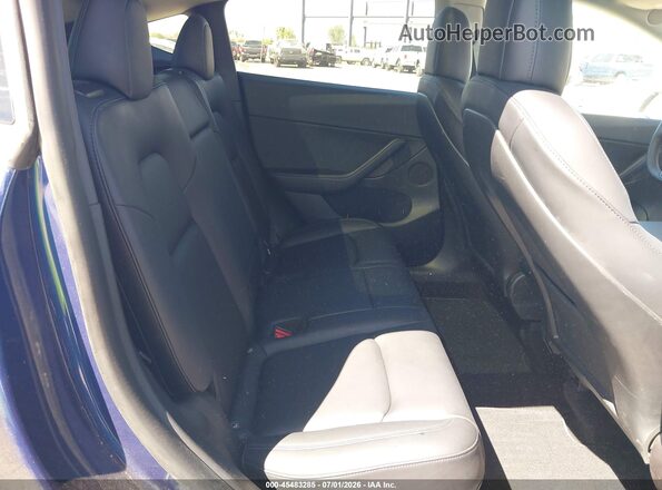 7SAYGDEE7NF369556 2022 TESLA MODEL Y Blue VIN კოდის სტიკერის ხედი