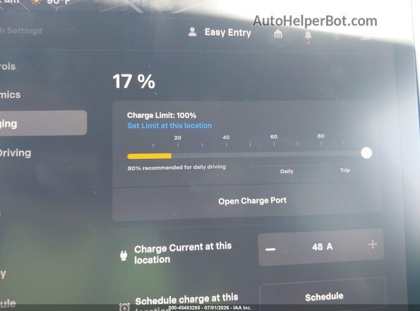 7SAYGDEE7NF369556 2022 TESLA MODEL Y Blue 