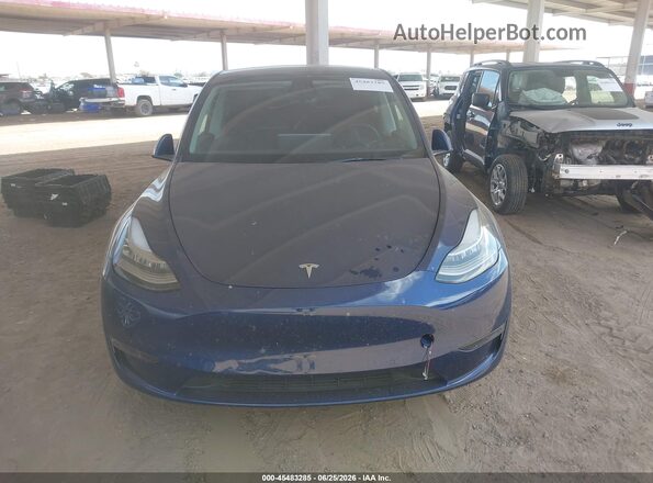 7SAYGDEE7NF369556 2022 TESLA MODEL Y Blue ხელსაწყოთა პანელის ხედი