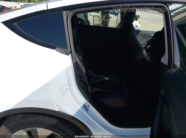 7SAYGDEE7PA024656 2023 TESLA MODEL Y White Vista de la etiqueta del VIN