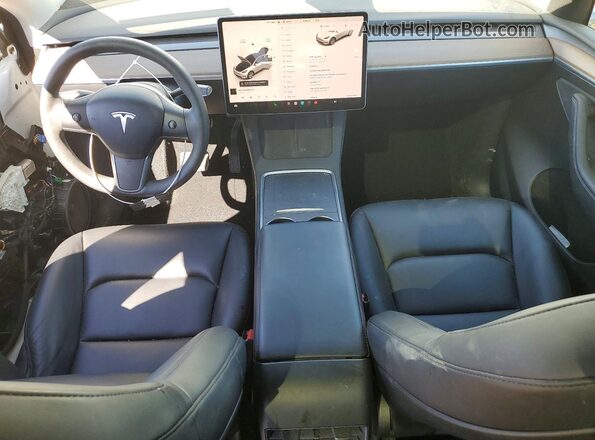 7SAYGDEE7PA034748 2023 TESLA MODEL White Dashboard view