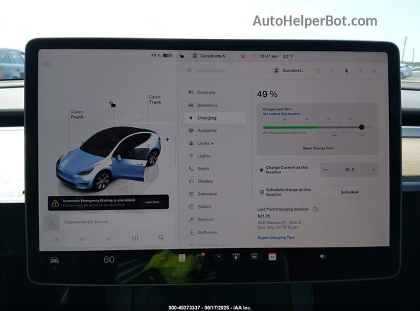 7SAYGDEE7PA092911 2023 TESLA MODEL Y White 