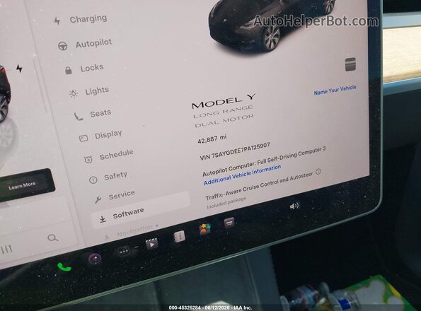 7SAYGDEE7PA125907 2023 TESLA MODEL Y Black Հետևի նստատեղերի տեսք