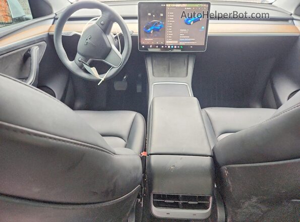 7SAYGDEE7PA141234 2023 TESLA MODEL White წინა პანელის ხედი