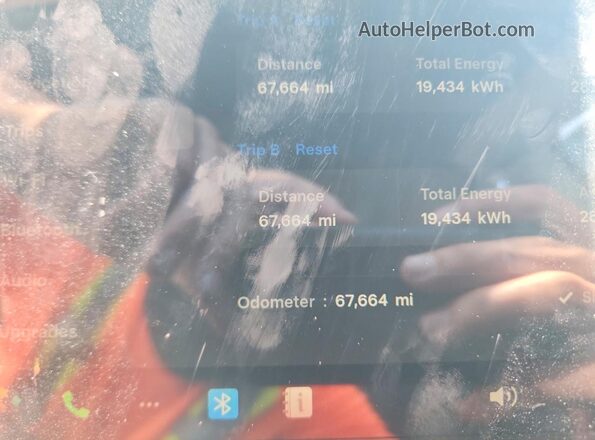 7SAYGDEE7PA147079 2023 TESLA MODEL Белый Вид щитка приборов