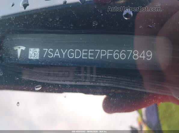 7SAYGDEE7PF667849 2023 TESLA MODEL Y Red Շարժիչի բաժամունքի տեսք