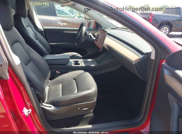 7SAYGDEE7PF667849 2023 TESLA MODEL Y Red Սալոնի դիմացի տեսք