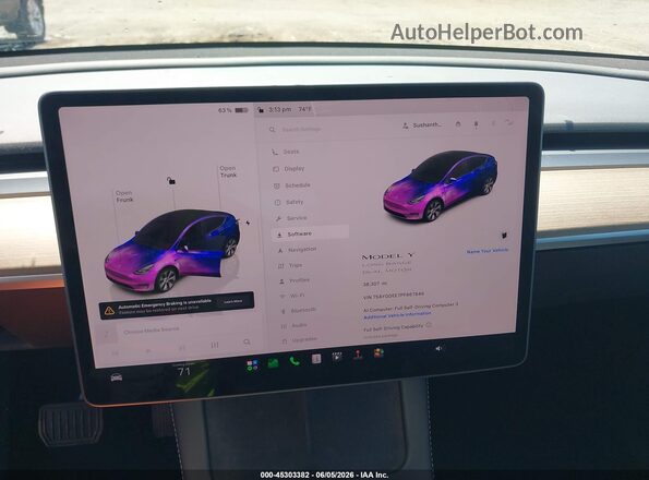 7SAYGDEE7PF667849 2023 TESLA MODEL Y Red 