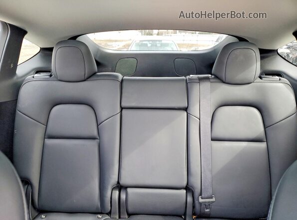7SAYGDEE7PF685638 2023 TESLA MODEL White უკანა სავარძლების ხედი