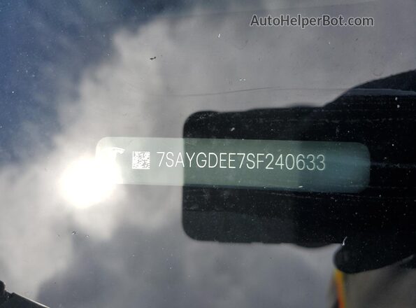 7SAYGDEE7SF240633 2025 TESLA MODEL Gray Engine compartment view