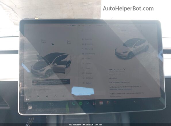 7SAYGDEE8NF449299 — 2022 TESLA MODEL Y History & VIN | AutoHelperBot